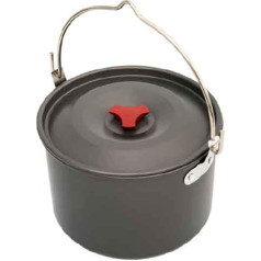 XINQIK Portable Outdoor Cooking Pot 4L Camp Cooking Pots Portable Cooking Pot for Outdoor Camping Hiking Camping Pot Cookware