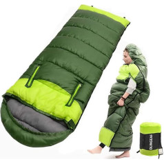 Camping Sleeping Bag 0 Degree Portable Lightweight Waterproof Warm and Cold Weather -10°C for Adults and Kids Backpacking Hiking
