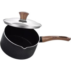 MILISTEN Pot Wok with Lid Ceramic Cookware Not Camping Cookware Work On Picnic Cookware Backpack Cookware Mini Jug Tool Heating Iron