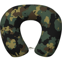 VANTUT Reisekissen mit Camouflage-Muster, Nackenkissen, leicht, bequem, Kopf- und Nackenstütze, Memory-Schaum, ideales Geschenk