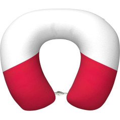 JIUTY Polish Flag Travel Pillow Gift Best Memory Foam Neck Pillow Headrest Soft Pillow for Sleeping