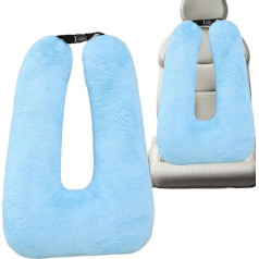 Xvilmaun Car Travel Pillow, Travel Pillow for Children - Soft Car Sleeping Pillow for Adults, Removable, Lightweight Sleep Neck Pillow, Neck and Headrest, Seat Belt Sleeping Tool for