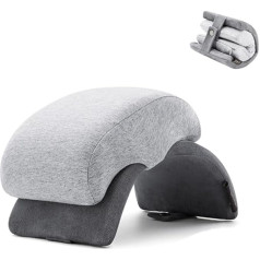 YGMXZL Breathable Desk Sleeping Pillow, Foldable Nap Pillow, Memory Foam School Pillow for Home, Office, Travel, Car, Aeroplane (Grey)
