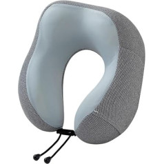 Soft Pillow, U-shaped Neck Pillow, Airplane Travel Pillow, Portable Headrest, Neck Pillow for Long Distance Flights, Suitable for Airplane Seats, Cars, Home Office, Sleeping and Rest Pillow (Grey)