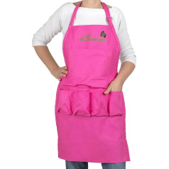 La Cordeline Fuchsia Red Garden Apron 2 x 47 x 75cm CJN45R