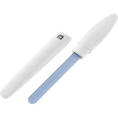 ZWILLING Ceramic Nail File (Coarse and Fine-Grained File Surfaces for Sensitive Nails with Protective Cap) Premium White 170mm