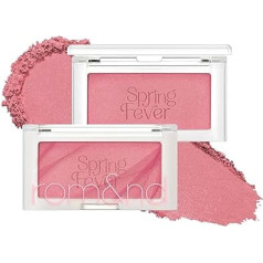 rom&nd Better Than Cheek S02 Lychee Chip Glow Highlighter Rouge Glossy Powder Blush Subtle Matte Blush for All Skin Types Pack of 1, 3.4 g