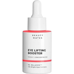 Eye Lifting Booster (30 ml) - Eye Serum Against Dark Circles, Puffiness & Wrinkles - Highly Concentrated Eye Care with Hyaluronic Acid & Lifting Complex with B3 - Vegan - by Beauty Mates