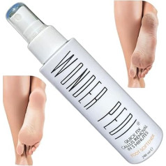 Callus Remover, Instant Exfoliating Spray for Feet, Emollient for Cracked Heels and Dead Skin, Pedicure Treatment Compatible with Any Foot File.Wonder Pedi (200ml)