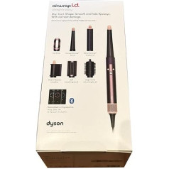 Dyson Airwrap i.d. Multi-Styler and Dryer Straight+Wavy HS08 - Bluetooth Enabled - for Perfect Curls (Jasper Plum)