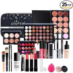 CHSEEA Make-Up Set, Beauty Gift Set, Cosmetics Make-Up Case, Concealer, Eyeshadow Palette, Powder, Lip Gloss, Lipstick, Cosmetic Make-Up Set for Face, Eyes and Lips #1