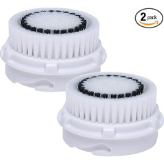 Poweka Replacement Brush Heads for Clariso-nic MIA and MIA 2 PRO PLUS Facial Massage, Facial Cleanser, Deep Cleanser, Pore Care Brush Head, Pack of 2