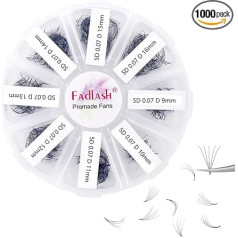 Russian Prefabricated 5D 0.07 D Curl 9-16 mm Mixed Eyelash Extensions Promade Russian Fan Eyelashes Prefabricated Eyelash Extension for Beauty