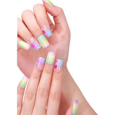 Halb Ausgehärtete Gele Nagelaufkleber Nagellackstreifen Koreanischer Stil Gele Nagelstreifen Nagelkunstdekorationen Für Partys