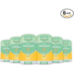 Revlon Mitchum Deodorant and Antiperspirant for Women, Triple Odor Defense, 48 Hour Protection, Pure Fresh, Dermatologist Tested, 41 g (Pack of 6)
