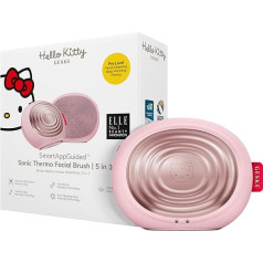 GESKE x Hello Kitty SmartAppGuided™ Sonic Thermo Facial Brush, 5 in 1, Skin Cleansing, Cleaning Brush with Heat Function, Face Massage, Electric Face Brush, Facial Cleansing Device