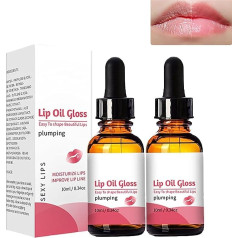 Lip Plumping Essence Oil, Plumping Lip Oil, Moisturises Lips, Improves Lip Shape, Long Lasting Moisturising Lip Gloss Oil, Lip Oil for Women, Beautiful Lips