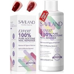 SAVILAND 100% Nail Polish Remover: 250 ml Gel Nail Shellac Remover Remover