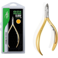 NGHIA Premium Cuticle Nipper D-05V Jaw 14 (Stainless Steel) - Professional Nail Tools