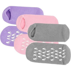 FOMIYES 3 Pairs Foot Gel Socks Spa Pedicure Socks Spa Socks Use Women's Socks Moisture Socks for Foot Care Spa Socks Overnight Foot Socks Lotion Socks Vegetable Gel