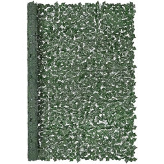 VEVOR Ivy Privacy Fence, 2440 x 1830 mm, Artificial Plant Wall, Ivy Fence with Reinforced Connection, Artificial Hedge with Vine Leaves for Garden, Yard, Balcony or Patio Decoration