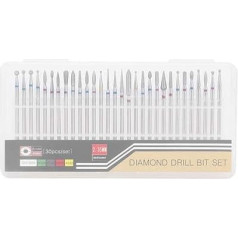 30 Pcs/Set Nail Drill Head Diamond Grinding Head Nail Art Drill Polish Head Kit Nail Drill Accessories for Nail Art