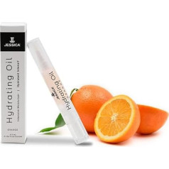 JESSICA Hydrating Cuticle Oil Pen | Nail Repair Treatment & Care for Dry Nails | Nourishes & Softens for Healthy, Beautiful Nails | Cuticle Oil for Nails Pen with Brush Applicator | Orange Scent