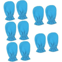Healeved 5 Pairs of Maintenance Gloves with Essential Oils Conservation Sliding Glove Machine Body Washer Hot Wax for Hands and Hand Paraffin Hand Healing Gloves Liner Flannel Spa Heating