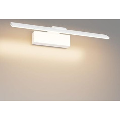 Klighten Bathroom Mirror Light LED 40 cm 12 W Mirror Lamp Bathroom IP44 Bathroom Lamp Wall Aluminium Bathroom Light Bathroom Lamp Wall 60 LEDs 1100 Lumen Warm White 3000 K White