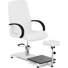 Foot Care Chair Cosmetic Chair with Footrest and Table Black