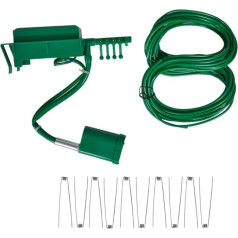 vidaXL Automatic Watering Irrigation System Water Sprinkler Timer Plant Garden