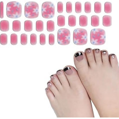 Halbgehärtete Gele Nagelstreifen Pediküre Aufkleber Zehennägel Aufkleber Gelnägel Pediküre Streifen Gele Nägel Wraps UVS Lichtbedarf