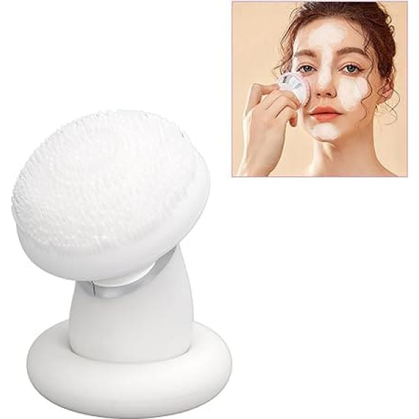 Electric Face Washer, Rechargeable Facial Cleansing Brush with 4 Modes, IPX7 Waterproof, Silicone Brush Head for Deep Cleansing, Suitable for All Skin Types