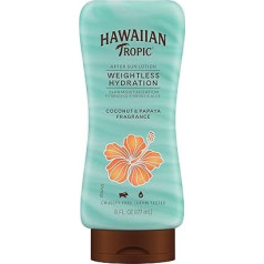 Hawaiian Tropic Silk Hydration Weightless After Sun Gel Lotion with Hydrating Aloe and Gel Ribbons, 6 Ounce