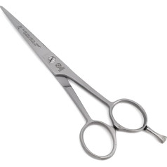 NTS-Solingen Silver Star Line 150 | Hairdressing Scissors | Matte | Satin | Made in Solingen | 5.5 Inches = Approx. 14 cm | Professional Scissors for Hair Cutting