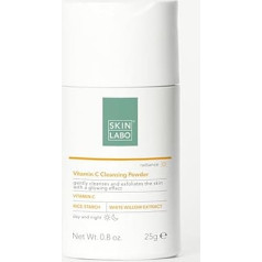 SkinLabo Cleansing Powder with Vitamin C, Whitening Effect, Removes Impurities and Pollution Marks, Vitamin C and White Willow Extract, 25g