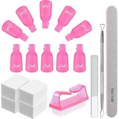 Nail Polish Remover Clips, 10 x Gel Nail Polish Remover Clips