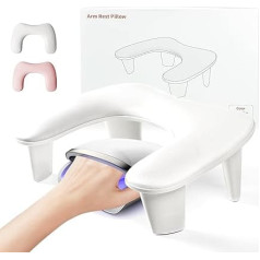 Arm Rest for Nails Tech, U-shaped Nail Arm Rest PU Leather Nail Rest Stand Cushion Removable Manicure Palm Rest for Nails, Toenails, Nail Technique Accessories, Nail Art Accessories