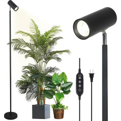 Rayofly Plant Lamp LED Full Spectrum, 20 W Plant Light for Indoor Plants, Height-Adjustable Grow Lamp with Timer 4/8/12H & COB Plant Bulb, Stand Grow Light for Plant or Seeds