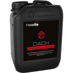Fassilo Roof Cleaner & Care (10 Litres) Algae, Moss & Green Growth Remover, Cleaning Concentrate for Tile Roofs, Metal Roofs & Asbestos Roofs, Also Ideal for House Wall, Paving Stones & Fungicide