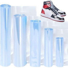 Glarks 500 Pieces Shrink Wrap Bags, 5 Sizes, PVC Transparent Shrink Tape, Small Size, Shrink Wraps for Soap, Bath Bombs, Homemade DIY Projects