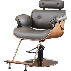 Classic Hydraulic Leather Hairdressing Chair 360 Degree Swivel Height Adjustable Perfect for Hairdressing and Barber Chair
