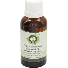 R V Essential Pure Cedarwood Essential Oil 15 ml (0.507 ounces) - Perus virginiana (100% Pure and Natural Steam Distillated) Pure Cedarwood Essential Oil