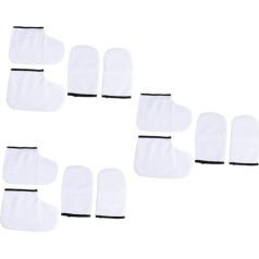 minkissy Pack of 12 Wax Gloves Paraffin Bath Gloves and Nourishing Foot Care Tool Insulated Gloves Paraffin Wax Bath Gloves Hot Wax Bath Sock Liner Hide Money Spa Bath Bag