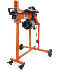 Forest Master FM5TW Electric Log Splitter 9 Seconds Cycle Time Splits Soft/Green Wood up to 300mm Length Includes Workbench, Safety Guard, Rolling Cart Pre-filled and Ready to Use