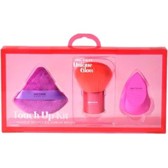 Beter - Kabuki Brush and Makeup Sponges Unique Glow Brush for Face and Body Latex Free Sponge and Powder Puff Beauty Blender Gift Set Christmas