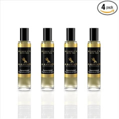Arabian Opulence FR57 BECAUSE IT'S WITH YOU Roll-On Perfume Oil | Concentrated Perfume Body Oil | Long-Lasting Oil-Based Perfume for Women | Travel Size Bottle Alcohol-Free (15 ml, Pack of 4)