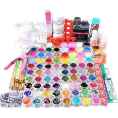 Warm Girl 78-in-1 Acrylic Nail Kit Acrylic Powder Acrylic Liquid Glitter Nail Art Decoration Nail Art Set