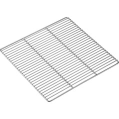 NANGOGEAR Barbecue Grill Camping Barbecue Charcoal Oven Fire Pit Square 29.7 cm 304 Stainless Steel BBQ Grill Net 11107-W