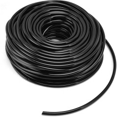 Irrigation Hose Line, 50M/164Ft 4/7 Drip Irrigation Hose Pipe Flexible Hose for Garden Flower Bed Lawn Agriculture Irrigation Equipment